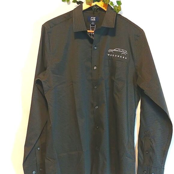 Cutter& Buck. Jeep Wagoneer. Button Down Versatech. Size Small. NWT - Picture 1 of 9